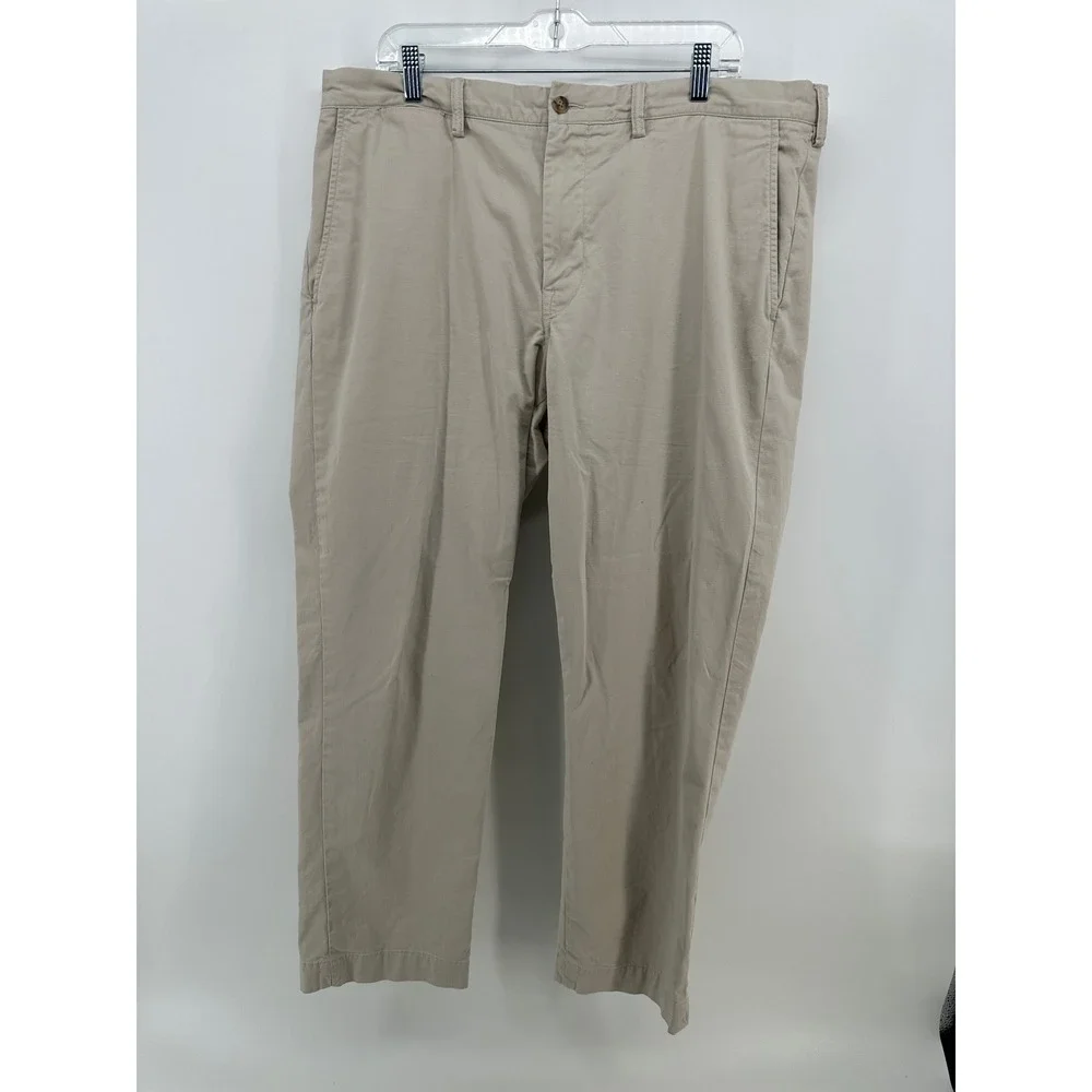 Polo Ralph Lauren Mens 38x30 Khaki Tan Stretch Straight Fit Chino Pants Cotton